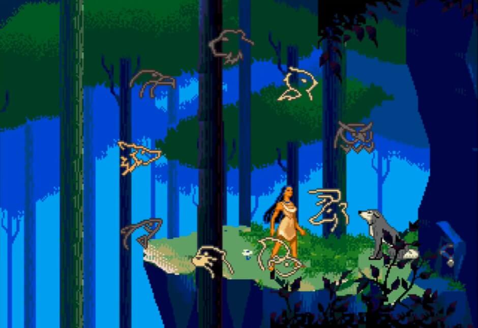 Pocahontas - геймплей игры Sega Mega Drive\Genesis